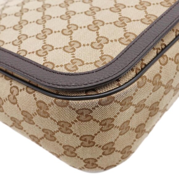 Gucci  GG Flap Large Monogram Canvas Messenger Bag Beige 449171 - Picture 9 of 16